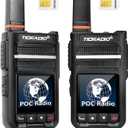 Rapid Poc Radios Unlimited Range, TIDRADIO TD-G18 Global Walkie Talkies Long Range, 4G LTE Nationwide PTT Walkie-Talkie, Long Distance 6000+Miles for Family Logistics Company-2pcs with SIM Card