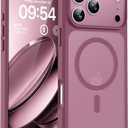 TOCOL for iPhone 17 Pro Max Case, Full Camera Protection, Built-in Magnetic Ring, Compatible with Magsafe Charger, Translucent Matte Phone Case for iPhone 17 ProMax 6.9 inch (Plum)