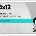 Americanflat 18x12 Picture Frame with Polished Plexiglass - Streamline Collection - Thin Border Picture Frame for Wall Display - Hanging Hardware Included - White