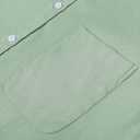 Alimens & Gentle Mens Solid Oxford Shirt Long Sleeve Dress Shirt Work Casual Button Down Shirts with Pocket (Green, XL)
