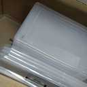 Clear Storage Latch Box 12 Quart, Plastic Organizing Box/Bin with Lid and Black Handles, 6-Pack