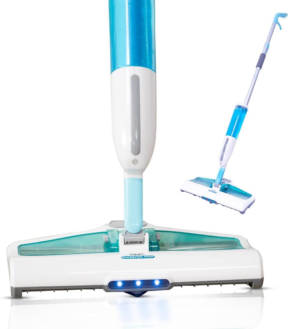 Zippi Sweeper Mop  2-in-1 Cordless Electric Broom & Mop  Lightweight, Rechargeable, and Easy to Use for Hardwood, Tile & Laminate Floors