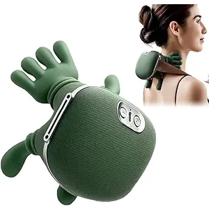 Neck Massager, Electric Neck and Back Massager with Heat, Simulated Human Hand Design Shoulder Neck Massage for Pain Relief and deep Tissue, Shiatsu Massage 4D Kneading, Gifts for Men Women