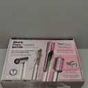 Shark Flex Fusion Hair Straightener & Powerful Hair Dryer with Fusion Hair Brush, Air Styler with Auto-Wrap Hair Curlers, Concentrator, & Frizz Fighter, Metallic Mist, HD651S