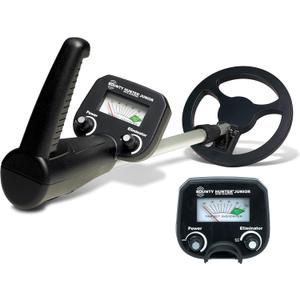 Bounty Hunter Junior Metal Detector for Kids, Lightweight & Adjustable Treasure Hunter with 6.5" Coil, Beep Alerts & Discrimination Mode, Beginner Detector for Ages 6+, Made in USA
