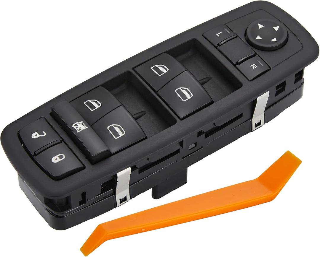 3+0 Metal Pins.Power Window Switch.Fits for 2008 2009 Chrysler Town & Country, Dodge Grand Caravan.No Auto.Driver Side Control Door vidro Master Switch.4602535AD 4602535AC(Green Light)