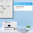 552 Sublimation Ink Compatible for 552 T552 552 Pigment Ink Used with Ecotank Photo ET-8550 ET-8500 ET2800 ET2720 ET2400 ET3760 ET4760 Printer Heat Press Transfer on T-Shirt Tumblers &(BCMY 4PK)