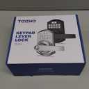 TEEHO TE004 Keyless Entry Keypad Door Lock with Handle - Smart Digital Electronic Lock for Interior Door with Anti-Peeping, Auto Lock & Passage Mode - Easy Installation - Satin Nickel