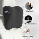2 Pack Car Neck Pillow Support, Headrest for Driving with Adjustable Strap, Memory Foam Neck Rest Cushion, Breathable Removable Cover & Ergonomic Design, Black 2pcs