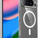 SPIDERCASE Magnetic for Google Pixel 10 Pro XL Case, Military Grade Drop Protection Slim Crystal Clear Shockproof Anti-Fingerprint Phone Case for Pixel 10 Pro XL,Clear