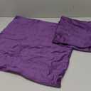 20x20 Throw Pillow Cases Purple: 2 Pack Cozy Soft Velvet Square Decorative Pillow Covers for Farmhouse Home Decor