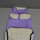 iBuddy Dog Winter Coat for Large Dogs, Easy on Dog Snow Fleece Coat Velcro Waterproof Pet Puffer Clothes with Harness Hole Adjustable Reflective Quilted Pet Cold Weather Vest Wind-poof for Girl Female (Purple)