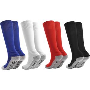 Marchare Boys Athletic Soccer Socks Knee High Socks Grip Sock Baseball Football Sock For Boys Girls, 5-7 Y