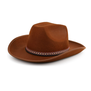 Pro Celia Felt Women Cowgirl Men Western Cowboy Hat 4 Pack Brown