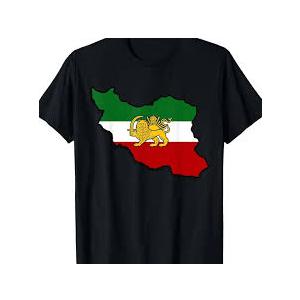 Iran Flag with Lion Tshirt, Medium