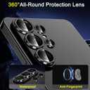 3 x Ferilinso Camera Lens Protector for Samsung Galaxy S26 Ultra, Metal Aluminum Alloy, Unbreakable Protection, Phone Case Friendly, Camera Cover Film Accessories Screen Protector Tempered Glass, Black