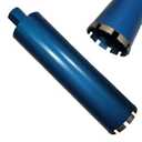 4 inch Core Drill Bit Diamond Laser Welded Core Bit Wet for Hard Concrete, Masonry, Brick and Block 15" Drilling Depth, 1-1/ 4"-7 Arbor, Wet Drilling