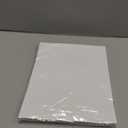 A-SUB Clear Sticker Paper for Inkjet Printers, Waterproof Translucent Printable Vinyl Sticker Paper - 50 Sheets 8.5x11 Inch Glossy Clear Label Paper for Custom Decals