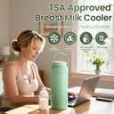 22oz Breast Milk Cooler Bottle Portable Milk Cooler for Breastmilk, 360 Total Cooling for 24 Hours; Breastmilk Chiller with 2pcs Baby Bottles | Breastfeeding Essentials, BPA Free