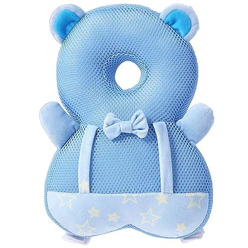 Baby Walker Head Protector Toddler Adjustable Baby Head Protection Backpack Wear Safety Pad (Bear)