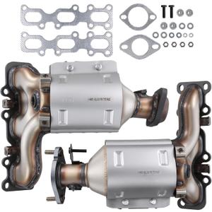 Catalytic Converter 30584 Catalytic Converter Kit for2013-2019 Ford Taurus/Flex/Explorer/Police Interceptor 3.5L 3.7L, for 2013-2017 Lincoln MKT/MKS/MKZ 3.7L OE# 30585 674255 19516 (EPA Compliant)