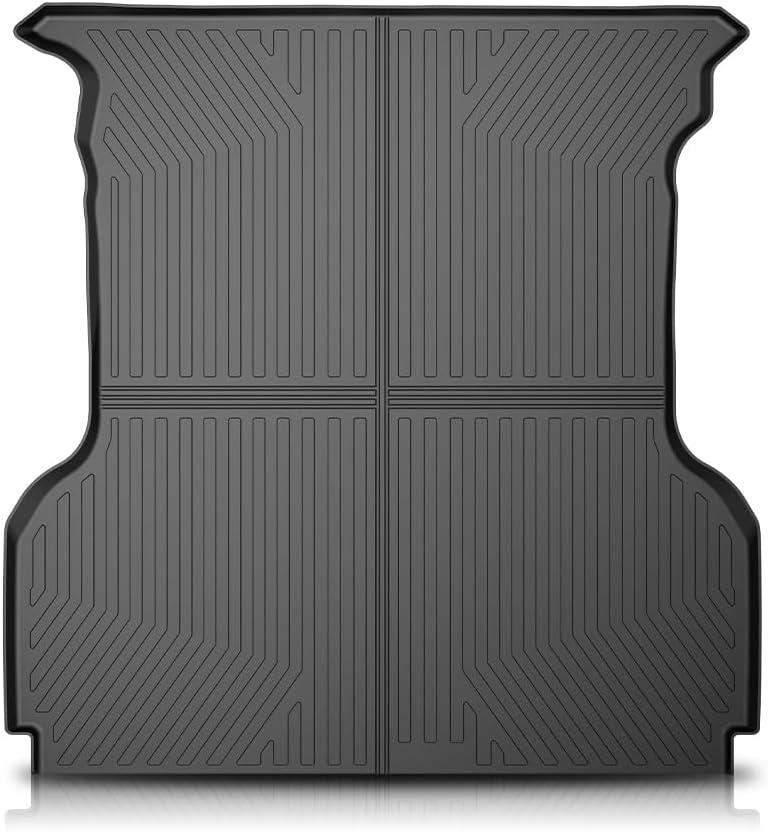 TPE Truck Mats, Compatible with Ford F150 2004-2014 with 5.5FT Bed, All Weather Full Cover Protection, Black Cargo Liner Interior Accessories