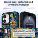 Fiyart Designed for iPhone 16 Plus Case,Cute 3D Glossy Sun Moon for Women Girls Hard Shell Durable Shockproof Luxury Aesthetic TPU Phone Bumper 6.7"-Celestial Glass