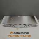 Solo Stove Yukon Stand - Durable 304 Stainless Steel, Heat-Resistant, Portable Elevated Fire Pit Accessory for Safe Use on Decks and Camping - Ideal for Smokeless Fire Pits and Outdoor Fireplaces