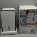 Dehumidifier for Home, 1000 sq.ft Dehumidifier with Auto Shut Off, 7-Color LED Light Built-in Aromatherapy Diffuser, Ultra-Quiet Dehumidifiers for Bedroom, Bathroom, Basement (Pale White)