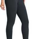 baleaf Women's Fleece Lined Leggings Water Resistant Thermal Winter Warm Tights High Waisted with Pockets Running Gear (Medium, Black-one Pocket-27")
