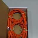 Everest Ultra Slim Cat6a Ethernet Patch Cables 3ft (10-Pack) Orange - 10GB Cat 6a Patch Cable - Bendable, Flexible & Thin Ethernet Cable - Space Saving 32AWG 550MHZ Cat6a Cables - 100% Copper Wires