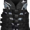 O'Neill Men's Superlite USCG Life Vest (Large, Black/Black/Smoke:White)