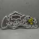 Congrats Grad Neon Sign Congrats Neon Lights Signs for Wall Decor with Dimmable Backdrop LED Light Up Signs for Party, Photos, Class of 2025 Celebrations, Graduation Gift