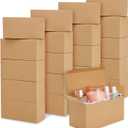 20 Pack Brown Gift Boxes With Lids for Wrapping, Shipping, 9 x 4.5 x 4.5 Inch Cardstock Paper Bridesmaid Boxes for Gifts