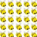 25 Pcs Wool Felt Bees, Bees for Crafts Yellow Cute Mini Bees for DIY Craft Costume Baby Shower Gender Reveal Bee Themed Party Decoration