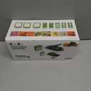 8-in-1 Vegetable Chopper with Container - Veggie Onion Salad Chopper, Mandoline Slicer, French Fry Cutter, Kitchen Gadgets with Cleaning Tools (Gray)