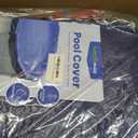 21 FT Round Winter Pool Cover for Above Ground Pools, Cable and Pulley