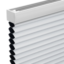 Changshade Cordless Cellular Shades,Blackout Honeycomb Shades for Windows,Pull Down Pleated Blinds,Easy to Install for Indoor Windows and French Doors,White(Blackout),25" w x 64" h
