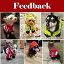 Dog Raincoat, Waterproof Dog Rain Jacket with Detachable Hood, Rain Coat with Smooth Zipper, Elastic Cuff for Small Dogs, Outdoor Adventures/Walking Lightweight Dogs L 