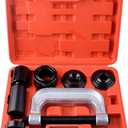 DAYUAN Ball Joint Press & U Joint Removal Tool Kit with 4x4 Adapters for Most 2WD and 4WD Cars and Light Trucks with Red Storage Case Red
