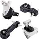 Engine Motor and Trans Mount Set of 4 Compatible with 2006/ 2007/ 2008/ 2009/ 2010 Ho~N~Da Civic 1.8l Automatic Transmission Replaces # A4530 A4534 A4546 A4543