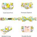Elegant little tail Dog Collar- Cute Duck Dog Collar with Bow for Large Dogs, Female or Male Adjustable Cotton Summer Pet Bow Holiday Puppy Collar for Small Medium Large Dogs (Large (Pack of 1))