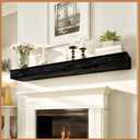Avana Rustic Fireplace Mantle Shelf 60 Inches for Home Decor/Wall Decor - Handcrafted Wood Shelf for Wall - Decorative Fireplace Mantel Shelf - Farmhouse Mantle Decor 60 X 8 X 3 - Espresso