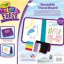Crayola Color & Erase Drawing Board for Kids, Travel Coloring Kit, Drawing Toy, Toddler Coloring Set, Gift for Kids, 3+