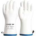 LANON Liquid Silicone Gloves, Heat Resistant Oven Gloves with Fingers, Food Grade, Waterproof, White, Large