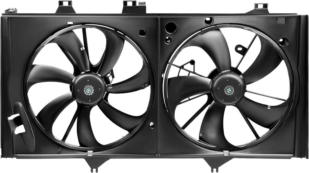 PartsFlow Radiator Dual Cooling Fan Assembly for 2012 2013 2014 2015 2016 2017 Toyota Camry 620-592