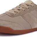 WHITIN Women's Wide Toe Box Barefoot Shoes | Fashion Suede Patchwork Design | Zero Drop Sole (Brown, 39)