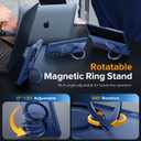 MOBOSI for Z Fold 7 Case with Rotatable Ring Stand & Privacy Screen Protector, Compatible with Magsafe, 18FT MIL-Grade Protection, Magnetic Shockproof Slim Case for Samsung Galaxy Z Fold7, Blue