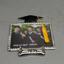 Graduation Picture Frame - 2025 Graduation Photo Frames with Bachelor Cap and Tassel, Graduation Gifts for Her Him College Keepsake Tabletop Display (Fit 4.4x6.5 Photos)