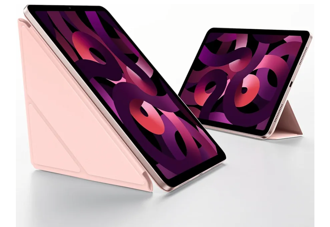 SMARTDEVIL Case for iPad Air 10.9 Inch, iPad 10th (2022/2020, 5th/4th), Lightweight Shockproof Protective Tablet Case Cover with Pencil Holder, Auto Wake/Sleep, 5 Standing Angles, Pink